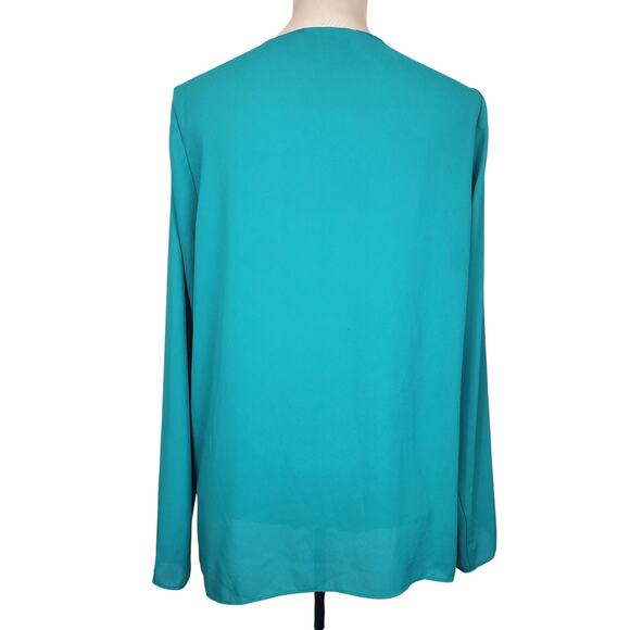 BCBGeneration Large Emerald Green Blouse - Picture 2 of 4